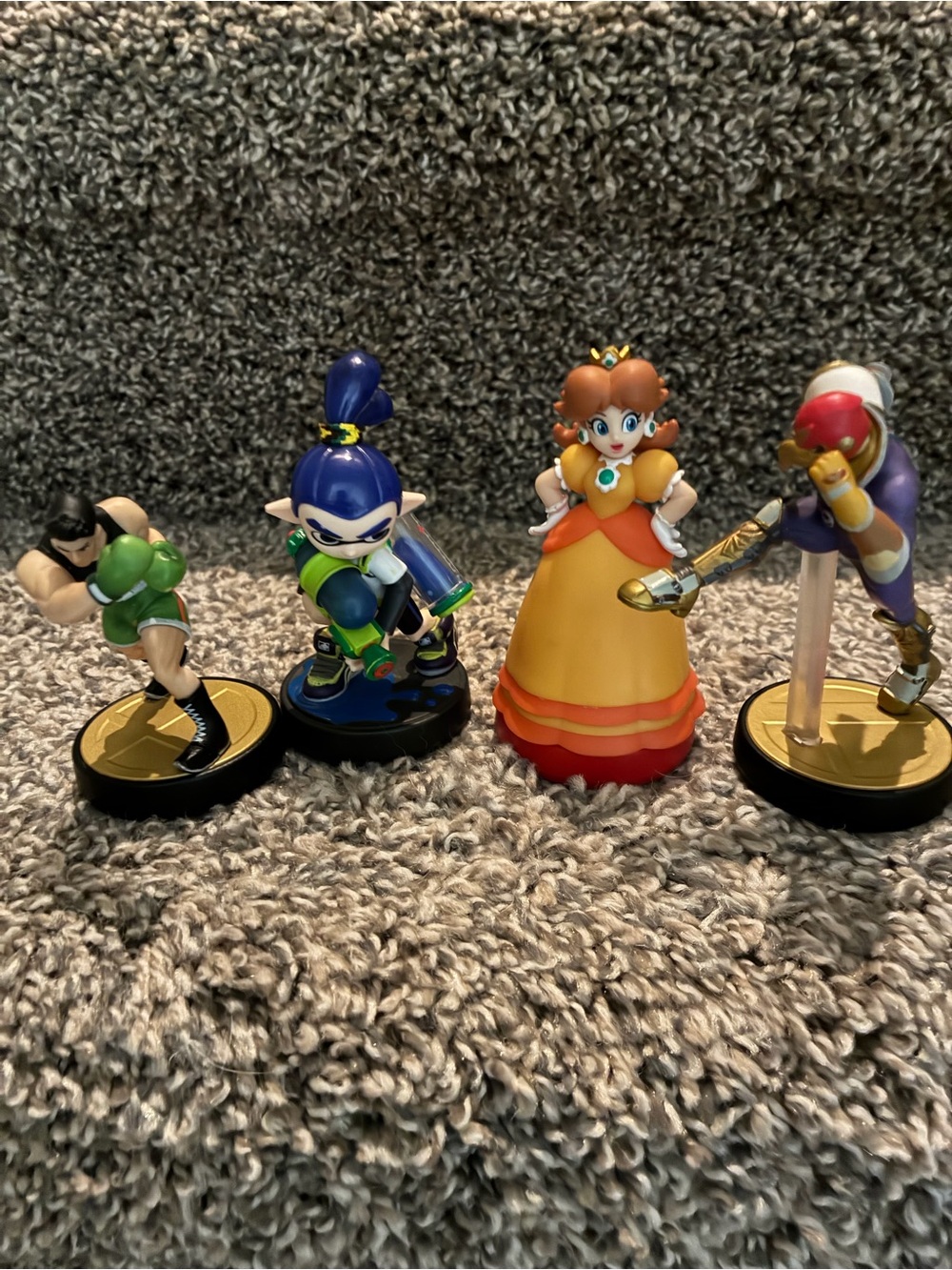 4 Nintendo Amiibo Daisy & Smash Series Figure Lot -